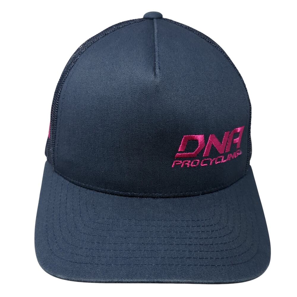 Dna Pro Cycling Snapback Trucker Hat Blue One Size Mesh Back Yupoong